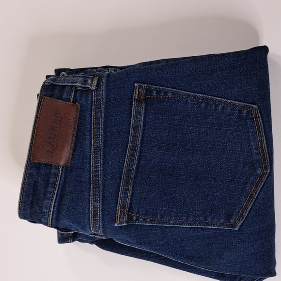 Lauren Ralph Lauren Modern Straight Curvy Blue Jeans Size 4 - Picture 10 of 17